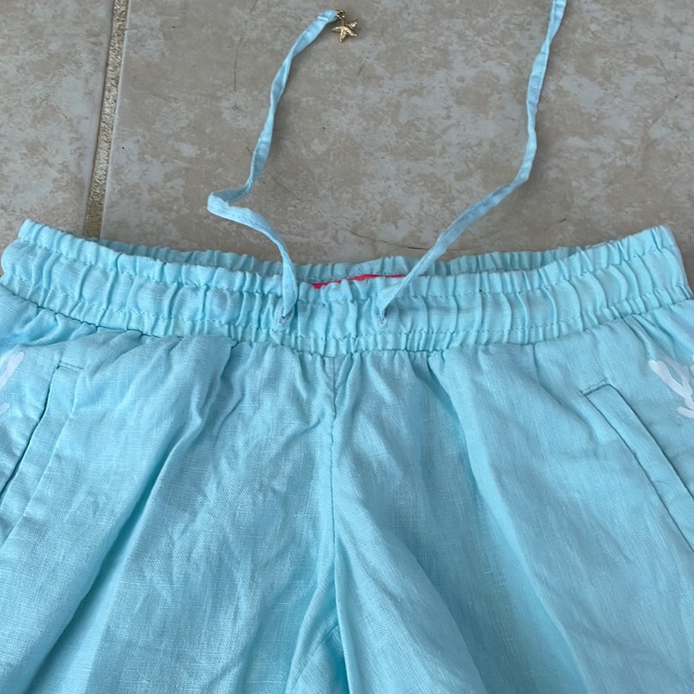 Lilly Pulitzer Light Blue Linen Shorts - Picture 8 of 9